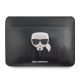 Macbook tok 13/ 14'' Karl Lagerfeld Head Embossed Sleeve fekete (KLCS14KHBK)