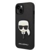 iPhone 14 Plus Karl Lagerfeld PU Saffiano Karl Head  fekete telefontok