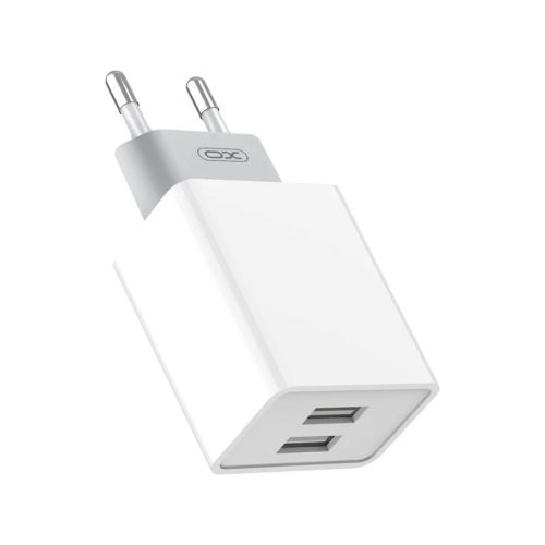 XO Hálózati töltő adapter L65 2x USB 2.4A Fehér