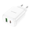 Borofone BN4 Töltő - USB + TYPE C - QC 3.0 PD 2.0 20W