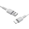 Borofone BX 16 USB to lightning 1m fehér töltőkábel