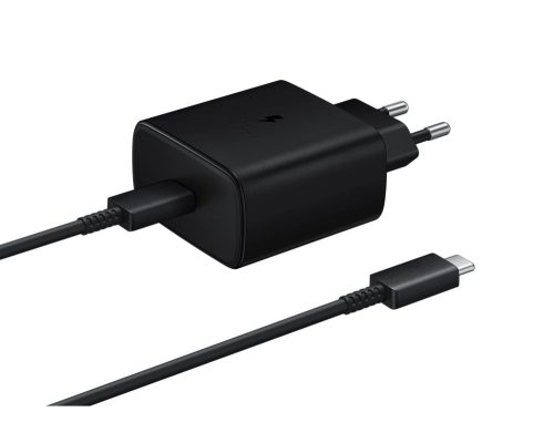 Samsung 45W hálózati töltő adapter EP-TA845EBE + EP-DW767JBE USB-C/USB-C kábel fekete