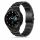 Samsung Galaxy Watch 4  (40/42/44/46mm) Tech Protect Stainless fém fekete óraszíj