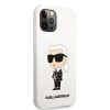 iPhone 12/12 Pro Karl Lagerfeld KLHCP12MSNIKBCH Liquid Silicone Ikonik NFT tok fehér