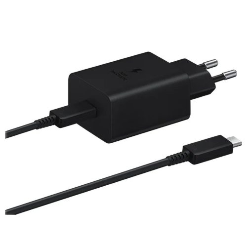 EP-T4510XBE Samsung 45 W-os utazótöltő + USB-C adatkábel fekete