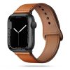 Apple Watch 4/5/6/7/8/SE (38/40/41/mm) Tech Protect Leatherfit barna óraszíj