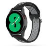 Samsung Galaxy Watch 4 40 / 42 / 44 / 46 mm óraszíj fekete/szürke Tech-Protect Softband