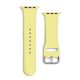 Silicone Strap APS Silicone Band for Watch Ultra / 9 / 8 / 7 / 6 / 5 / 4 / 3 / 2 / SE (49 / 45 / 44 / 42mm) Strap Watch Bracelet Yellow