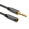 Wozinsky mini jack extension cable (female-male) AUX extension 3 m black