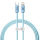 Baseus Crystal Shine Series USB Type C - Lightning cable fast charging Power Delivery 20W 1.2m blue (CAJY001303)