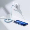 Baseus Crystal Shine Series USB Type C - Lightning cable fast charging Power Delivery 20W 1.2m blue (CAJY001303)