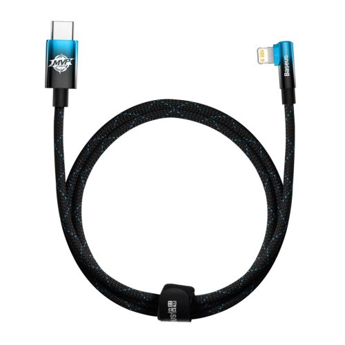 Baseus MVP 2 Elbow angled cable Power Delivery cable with side USB Type C / Lightning plug 1m 20W blue (CAVP000221)