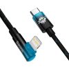 Baseus MVP 2 Elbow angled cable Power Delivery cable with side USB Type C / Lightning plug 1m 20W blue (CAVP000221)