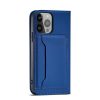 Magnet Card Case for Samsung Galaxy A23 5G flip cover wallet stand blue