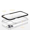 Clear 3in1 case for Samsung Galaxy A03 silicone cover with frame black