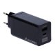 Wozinsky 65W GaN charger with USB ports, USB C supports QC 3.0 PD black (WWCG01)