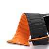 Dux Ducis Strap (Armor Version) Apple Watch SE Strap, 9, 8, 7, 6, 5, 4, 3, 2, 1 (41, 40, 38 mm) Silicone Magnetic Band Bracelet Black/Orange