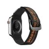 Dux Ducis Strap (Outdoor Version) Apple Watch Ultra Strap, SE, 9, 8, 7, 6, 5, 4, 3, 2, 1 (49, 45, 44, 42 mm) Nylon Band Bracelet Black and Orange