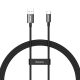 Baseus Superior Series SUPERVOOC USB-A to USB-C cable 65W 1m black