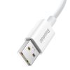 Baseus Superior Series SUPERVOOC USB-A to USB-C 65W 1m cable white