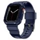 Kingxbar CYF106 2in1 armored case for Apple Watch SE, 9, 8, 7, 6, 5, 4, 3, 2, 1 (41, 40, 38 mm) with strap blue