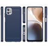 Carbon Case Cover for Xiaomi Redmi Note 11E /Redmi 10 5G / Redmi 10 Prime+ 5G / Poco M4 5G Flexible Silicone Carbon Cover Blue