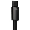 Baseus Tungsten Gold cable USB-A - USB-C 480Mb/s 100W 1m black (CAWJ000001)