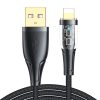 Joyroom fast charging cable with smart switch USB-A - Lightning 2.4A 1.2m black (S-UL012A3)