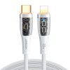 Joyroom fast charging cable with smart switch USB-C - Lightning 20W 1.2m white (S-CL020A3)