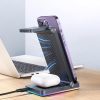 Joyroom 3in1 induction charger for Apple devices - iPhone, Apple Watch, Airpods (up to 15W) stand stand black (JR-WQN01)