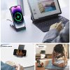 Joyroom 3in1 induction charger for Apple devices - iPhone, Apple Watch, Airpods (up to 15W) stand stand black (JR-WQN01)