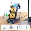 Joyroom 3in1 induction charger for Apple devices - iPhone, Apple Watch, Airpods (up to 15W) stand stand black (JR-WQN01)