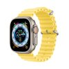 Dux Ducis Strap Watch Strap 9 / 8 / 7 / 6 / 5 / 4 / 3 / 2 / SE (45 / 44 / 42mm) Silicone Band Bracelet Yellow (OceanWave Version)