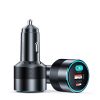 Choetech fast car charger 130W 2xUSB-C + USB-A black (TC0011)