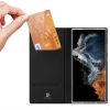 Dux Ducis Skin Pro Case for Samsung Galaxy S23 Ultra Flip Card Wallet Stand Black