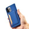 Magnet Card Case for Samsung Galaxy S23 flip cover wallet stand blue