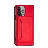 Magnet Card Case for Samsung Galaxy S23 flip cover wallet stand red