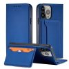 Magnet Card Case for Samsung Galaxy S23 Ultra flip cover wallet stand blue