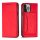 Magnet Card Case for Samsung Galaxy S23 Ultra flip cover wallet stand red