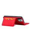 Magnet Card Case for Samsung Galaxy S23 Ultra flip cover wallet stand red