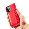 Magnet Card Case for Samsung Galaxy S23 Ultra flip cover wallet stand red