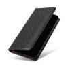 Magnet Strap Case for Samsung Galaxy S23 Ultra Flip Wallet Mini Lanyard Stand Black