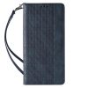 Magnet Strap Case Case for Samsung Galaxy S23 Ultra Flip Wallet Mini Lanyard Stand Blue