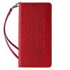 Magnet Strap Case for Samsung Galaxy S23 Ultra Flip Wallet Mini Lanyard Stand Red