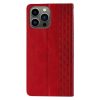 Magnet Strap Case for Samsung Galaxy S23 Ultra Flip Wallet Mini Lanyard Stand Red