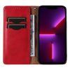 Magnet Strap Case for Samsung Galaxy S23 Ultra Flip Wallet Mini Lanyard Stand Red