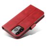 Magnet Case for Samsung Galaxy S23 Ultra flip cover wallet stand red