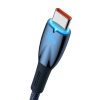 Baseus Glimmer Series fast charging cable USB-A - USB-C 100W 480Mbps 1m blue