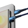 Baseus Glimmer Series fast charging cable USB-A - USB-C 100W 480Mbps 1m blue