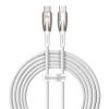 Baseus Glimmer Series Fast Charging Cable USB-C 480Mbps PD 100W 2m White